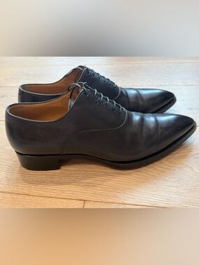 100% Authentic Christian Louboutin Men's Black Leather Derby Oxfords